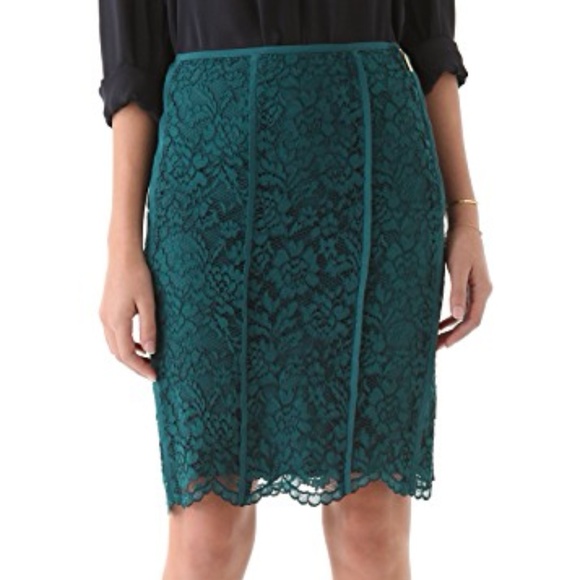 Tory Burch Dresses & Skirts - Tory Burch blue Lace Everett Skirt Sz 6